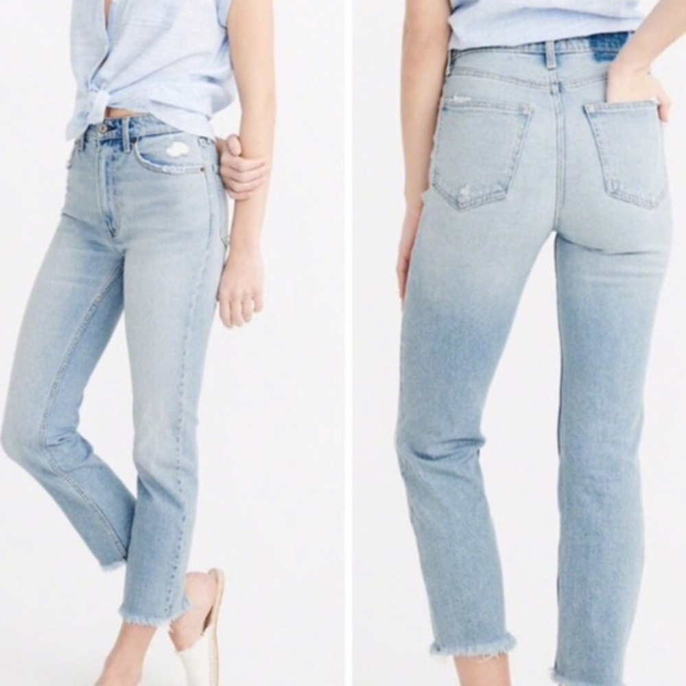 Abercrombie Zoe Ankle Straight Jeans